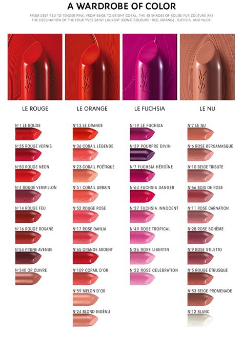 new ysl lip|ysl lipstick color chart.